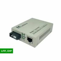 Медиаконвертер WDM, 20 км, 10/100/1000 Base-T – 1000 Base-FX, Tx:1310/Rx:1550, RJ-45, SC, LFP