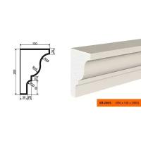 Фасадный декоративный карниз Лепнинапласт КВ-200/3