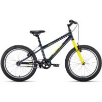Детский велосипед ALTAIR MTB HT 20 1.0 2021, темно-серый/желтый, рост 10.5