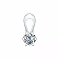 Подвеска из серебра со Swarovski Zirconia яхонт Ювелирный Арт. 122003