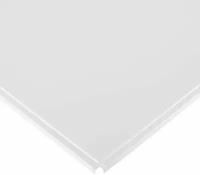 Албес Эконом кассетный потолок алюминиевый 600х600мм (шт.) кромка Лайн / ALBES Эконом плита потолочная 600х600мм алюминиевая белая матовая (шт.) кром