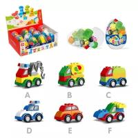 KIDS HOME TOYS Конструктор в яйце «Городской транспорт», 6 видов микс. 