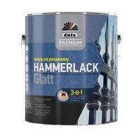 Эмаль Dufa Premium Hammerlack 3-в-1 гладкая RAL 9005 черный 2,5л