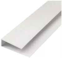 Планка L стартовая торцевая для монтажа сендвич панелей 10мм (3м) белая