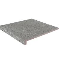 Клинкерная ступень фронтальная Exagres Peldano Recto Milan Gris Antislip 33x33x3 под камень