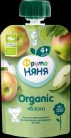 Пюре фруктовое фрутоняня Organic Яблоко, с 4 месяцев, 90г