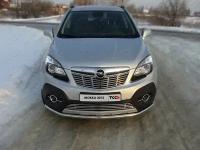 Решётка радиатора верхняя 12 мм Компания ТСС OPMOK4WDT12-07 Opel Mokka 2012 - 2015