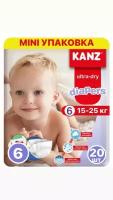 Kanz Подгузники для малышей размер-6 на 15-25 кг, 20 шт