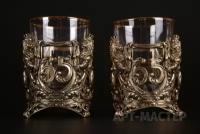 Стаканы для виски Art Master Набор стаканов для виски «Юбилейный» (35,40,45,50,55,60,65,70 Лет) 2 шт. в подарочном футляре