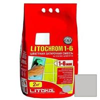 Затирка цементная Litokol Litochrom 1-6 С.30 жемчужно-серая 2 кг