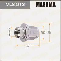 Гайка колесная Masuma MLS-013, закрытая, для Toyota / Lexus / Daihatsu / Mitsubishi, M12x1.5(R), длина 37.9мм, с прессшайбой 30мм, под ключ 21мм (стоимость за упаковку 20 шт)