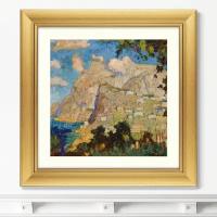 Репродукция картины в раме VIEW OF MONTE SOLARO, CAPRI, 1940г. Размер картины: 60,5х60,5см