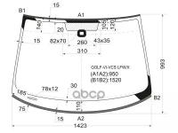 Стекло Лобовое + Дд Volkswagen Golf V 3/5d Hbk 03-08/Golf Vi 8-12 XYG арт. GOLF-VI-VCS LFW/X