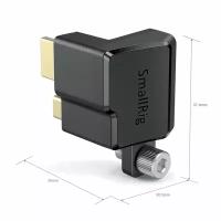 SmallRig Угловой адаптер разъема HDMI / Type-C Right-Angle Adapter для BMPCC 4K SmallRig AAA2700