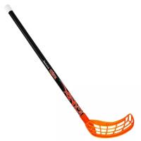 Клюшка для флорбола RealStick Tribal Jr, арт.MR-KF-TR7, 70см, прямой крюк, пластик, черн-оранж