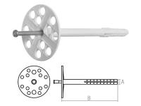 Дюбель для теплоизоляции 10х180 мм с металлич. гвоздем (50 шт в коробе) STARFIX (SMW1-61248-50)
