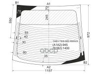 Стекло Заднее С Обогревом Chevrolet Aveo 4d 11- XYG арт. CHEV-T300-SED RW/H/X