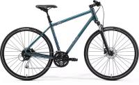 Велосипед '21 merida crossway 100 рама:l(55cm) tealblue/silverblue/lime