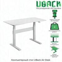 Игровой компьютерный стол Air Desk, белый, 1450*730*18 мм