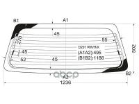 Стекло Заднее С Обогревом Mazda Demio Dw# 96-02 XYG арт. D201 RW/H/X