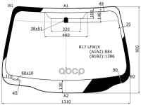 Стекло Лобовое Nissan Almera #B17 4d Sed 12- XYG арт. B17 LFW/X