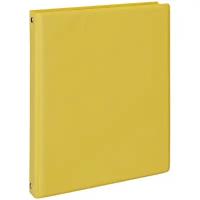 Тетрадь на кольцах OfficeSpace А5, 80 листов, обложка ПВХ, желтый (ТК80пв4_15289)