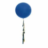 Большой Синий латексный шар на гирлянде Тассел, 91 см