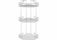 RUS-385062-3 Полка для ванной 3-х ярусная угловая, Rosenberg