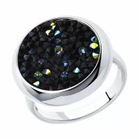 Серебряное кольцо Diamant online 144382 с кристаллом Swarovski, Серебро 925°, 16