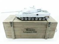 Радиоуправляемый танк Taigen 1/16 Leopard 2 A6 (Германия) (для ИК танкового боя) UN 2.4G RTR, деревянная коробка