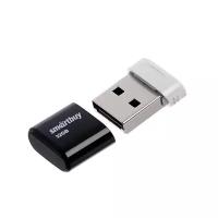 Флешки Smartbuy Флешка Smartbuy Lara, 32 Гб, USB2.0, чт до 25 Мб/с, зап до 15 Мб/с, черная