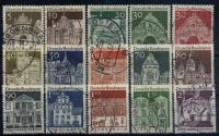 Гашеная серия марок Германии. ФРГ. 1965г. Строительные конструкции 12 века