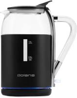 Чайник электрический Polaris PWK 1563CGL, 2200Вт, черный и прозрачный