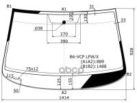 Стекло Лобовое Volkswagen Passat B6 4/5d 05-07 XYG арт. B6-VCP LFW/X