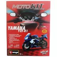 Yamaha YZF-R1 сборная модель мотоцикла 1:18 Bburago 18-55007