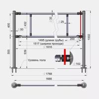 Комплект ограждения 3V Антипаника 1,5м