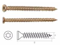 Шуруп по бетону 7.5х182 мм желтый цинк, T30 (5 кг) STARFIX (SMV1-99225-5)