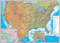 Общегеографическая карта США 60*85 см GlobusOff