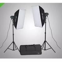 Комплект импульсного света Visico VL PLUS 200 Soft Box KIT с сумкой