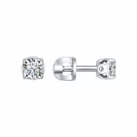 Серьги из серебра со Swarovski Zirconia яхонт Ювелирный Арт. 129482