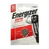 Батарейка литиевая Energizer, CR2016-1BL, 3В, блистер, 1 шт