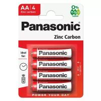 Батарейка Panasonic R6 AA Zinc Carbon 1.5V (4шт в блистере)