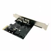 809158 Контроллер Espada PCI-E USB 3.0 2+2 порта PCIeUSB2-2