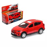 Технопарк Машина металлическая TOYOTA RAV 4, 12 см, открывающиеся двери, инерционная, цвет красный