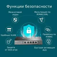 VPN маршрутизатор 5 портов Omada TP-Link ER605