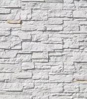 Монте альба Каскад Рейндж искусственный камень белый (16 шт) (0,39 кв.м) / MONTE ALBA Cascade Range декоративный облицовочный камень белый (упак.16 шт