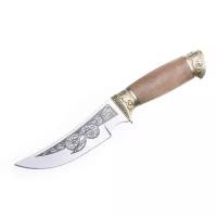 Нож Гюрза-2 художественно-оформленный латунные гарды