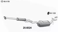 Глушитель (Средняя Часть) ASSO арт. 20.6024