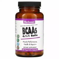 Bluebonnet Nutrition, BCAAs 4:1:1 Ratio, 120 Vegetable Capsules