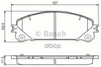 Колодки Тормозные Дисковые Передние Lexus Rx 09-/Toyota Highlander 07- Bosch арт. 0986495169